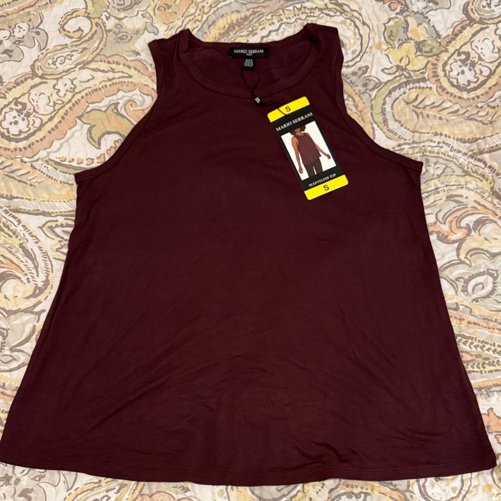 Mario Serrani Deep burgundy Tank Top